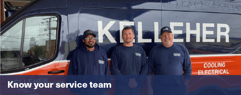 Kelleher HVAC service technicians group photo, Richmond Virginia